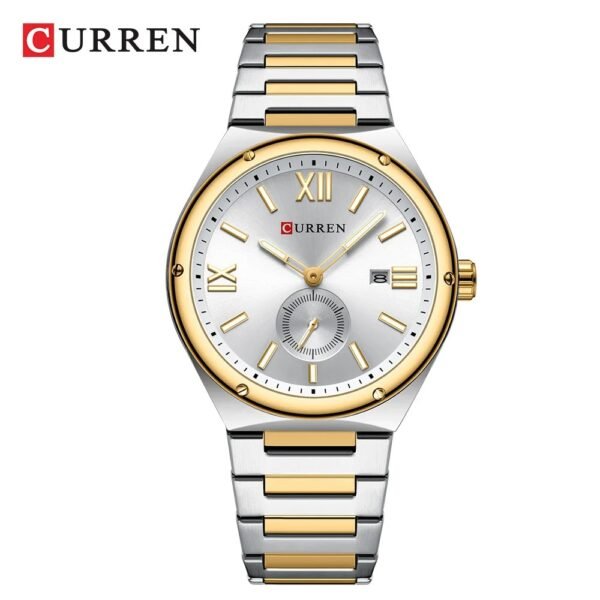 ساعة CURREN 8471 بيضاء